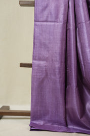 Purple Tussar Silk Saree - SRYTSS1841