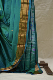 Peacock Green Silk Paithani Saree - SRPGSPS763