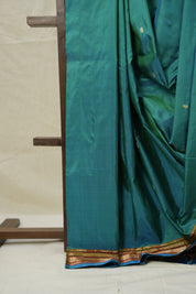 Peacock Green Silk Paithani Saree - SRPGSPS763