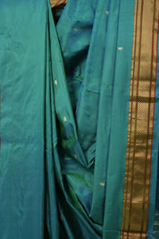 Peacock Green Silk Paithani Saree - SRPGSPS763