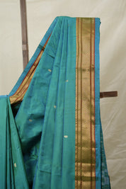Peacock Green Silk Paithani Saree - SRPGSPS763