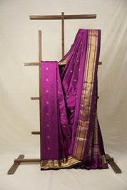Magenta Silk Paithani Saree - Saavari - SSMSPS25