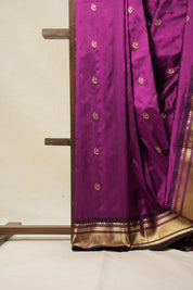 Magenta Silk Paithani Saree - Saavari - SSMSPS25