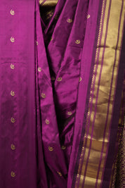 Magenta Silk Paithani Saree - Saavari - SSMSPS25