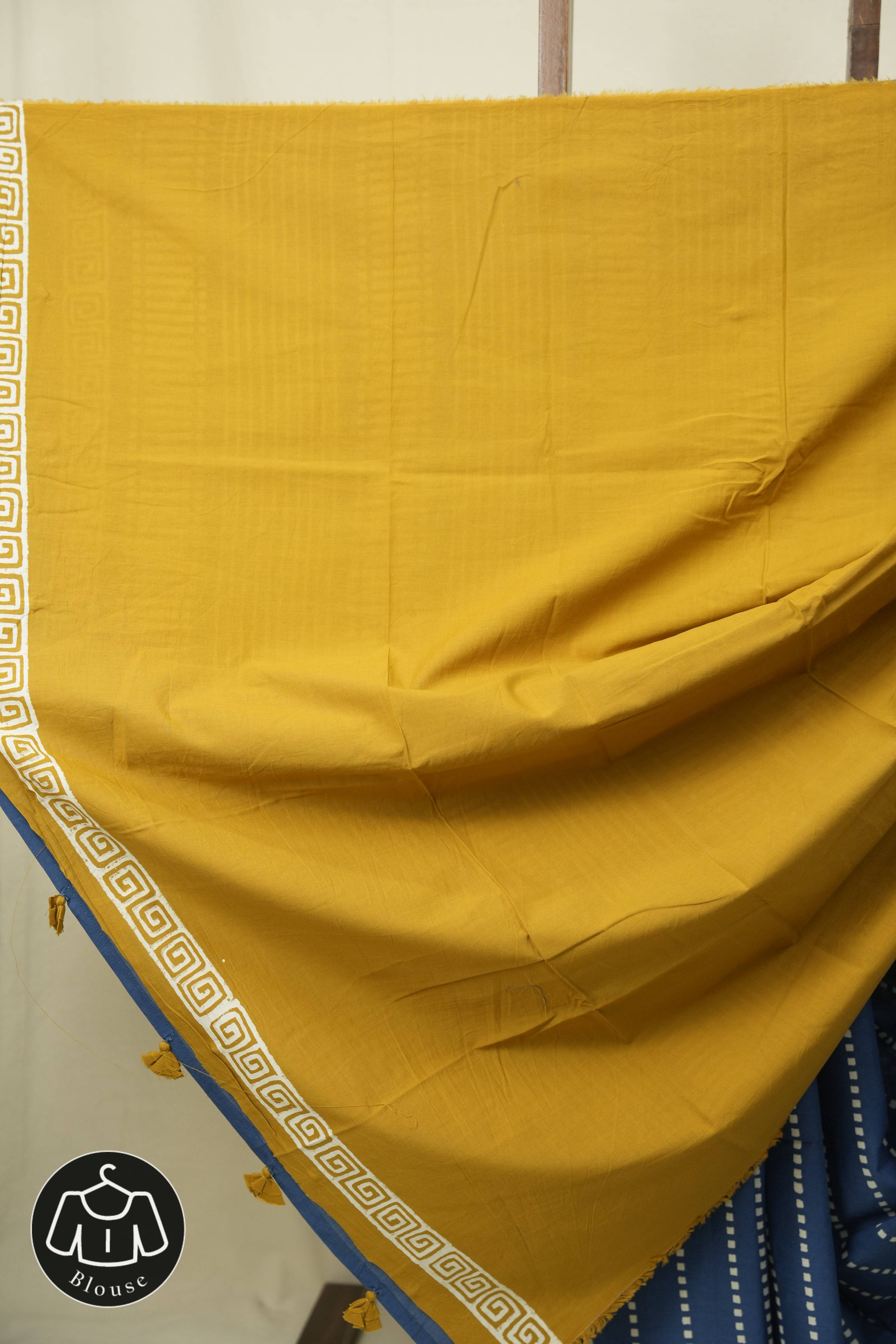 Blue HBP Cotton Saree - SRBCS3533