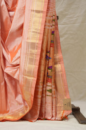 Peach Silk Paithani Saree - SRPSPS765