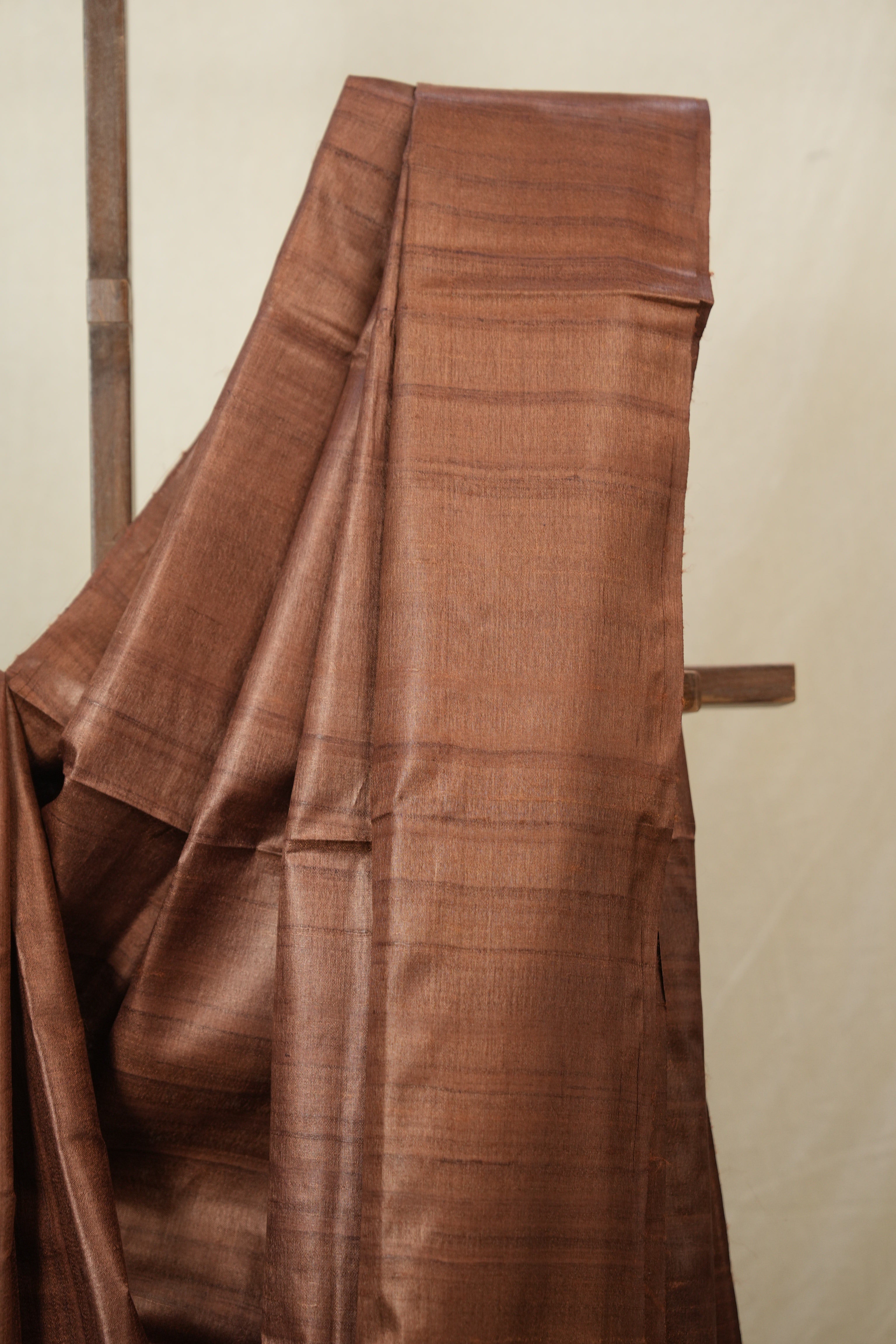 Brown Tussar Silk Saree - SRBTSS1860