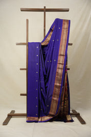 Royal Blue Silk Paithani Saree - Saavari - SSRBSPS27