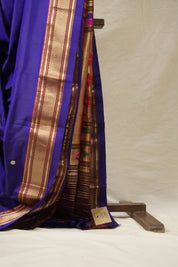Royal Blue Silk Paithani Saree - Saavari - SSRBSPS27