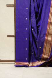 Royal Blue Silk Paithani Saree - Saavari - SSRBSPS27