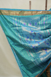 Teal Green Silk Paithani Saree - SRTGSPS767