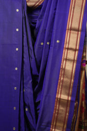 Royal Blue Silk Paithani Saree - Saavari - SSRBSPS27