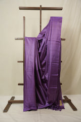 Purple Tussar Silk Saree - SRPTSS1862