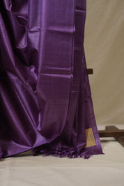 Purple Tussar Silk Saree - SRPTSS1862