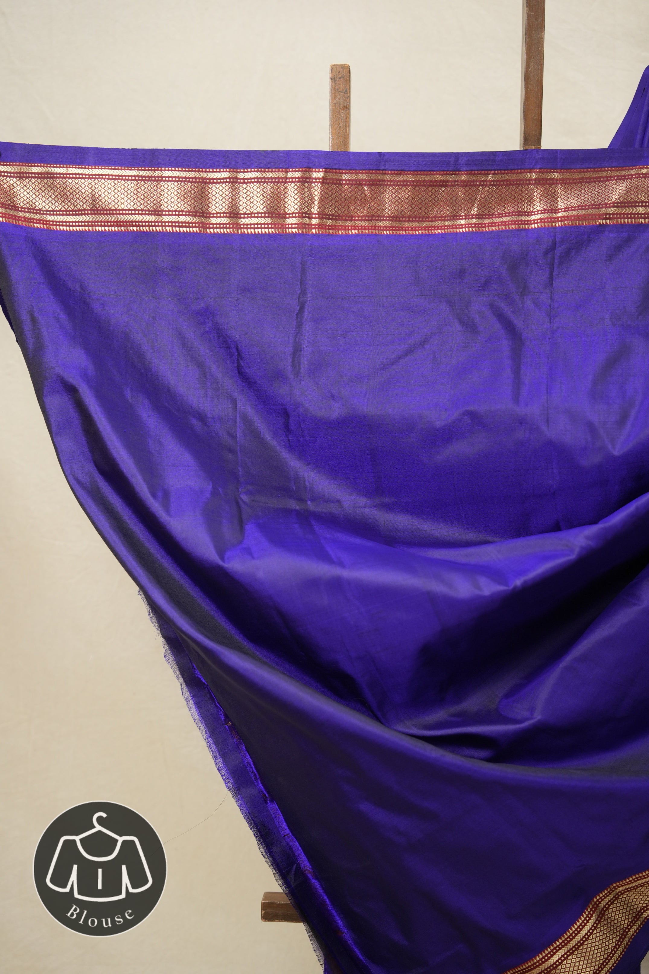 Royal Blue Silk Paithani Saree - Saavari - SSRBSPS27