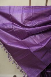 Purple Tussar Silk Saree - SRPTSS1862