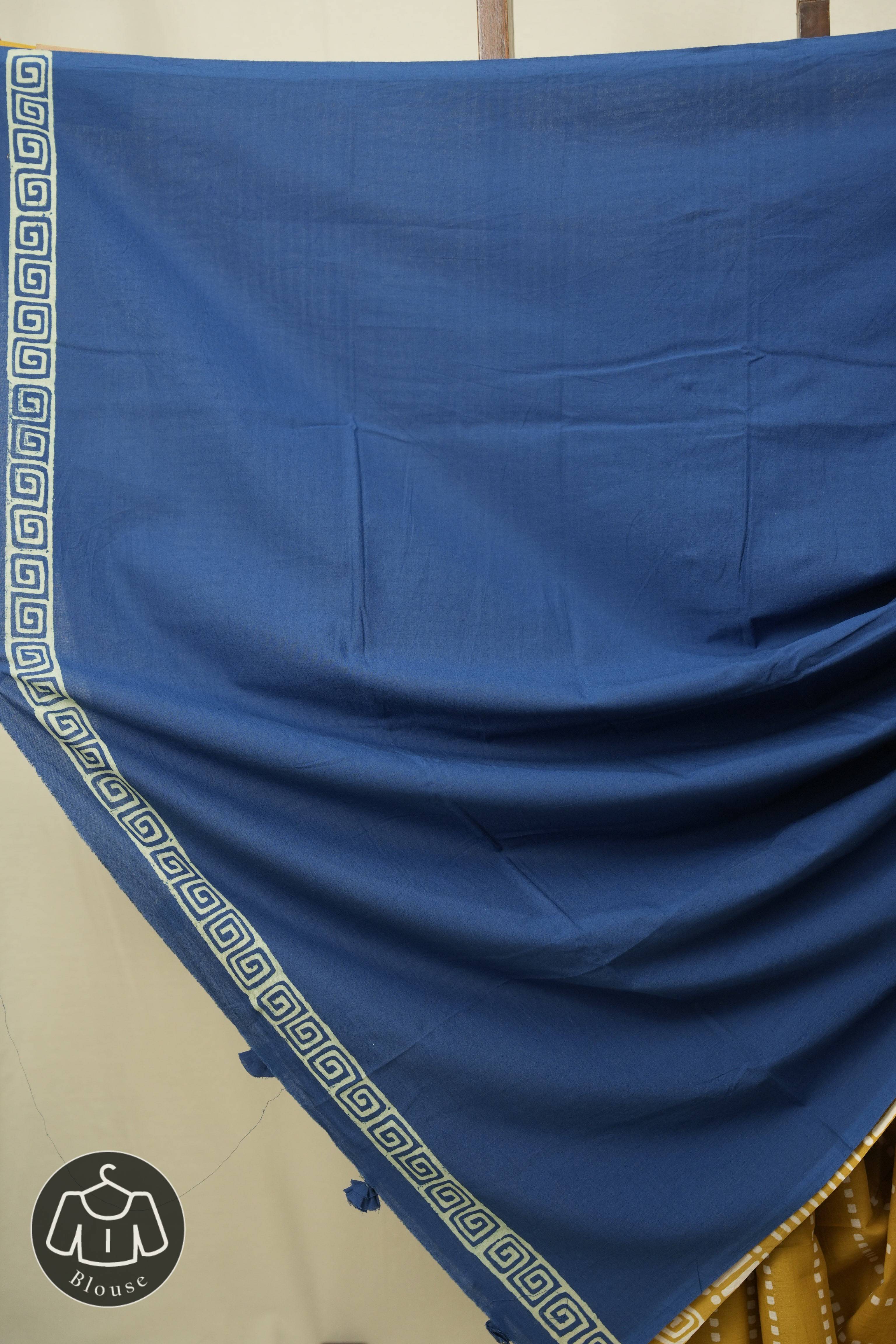 Yellow HBP Cotton Saree - SRYCS3530