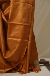 Orange Tussar Silk Saree - SROTSS1861