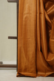 Orange Tussar Silk Saree - SROTSS1861