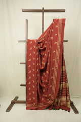 Red HBP Cotton Saree - SRRCS3550
