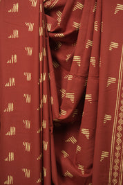 Red HBP Cotton Saree - SRRCS3550