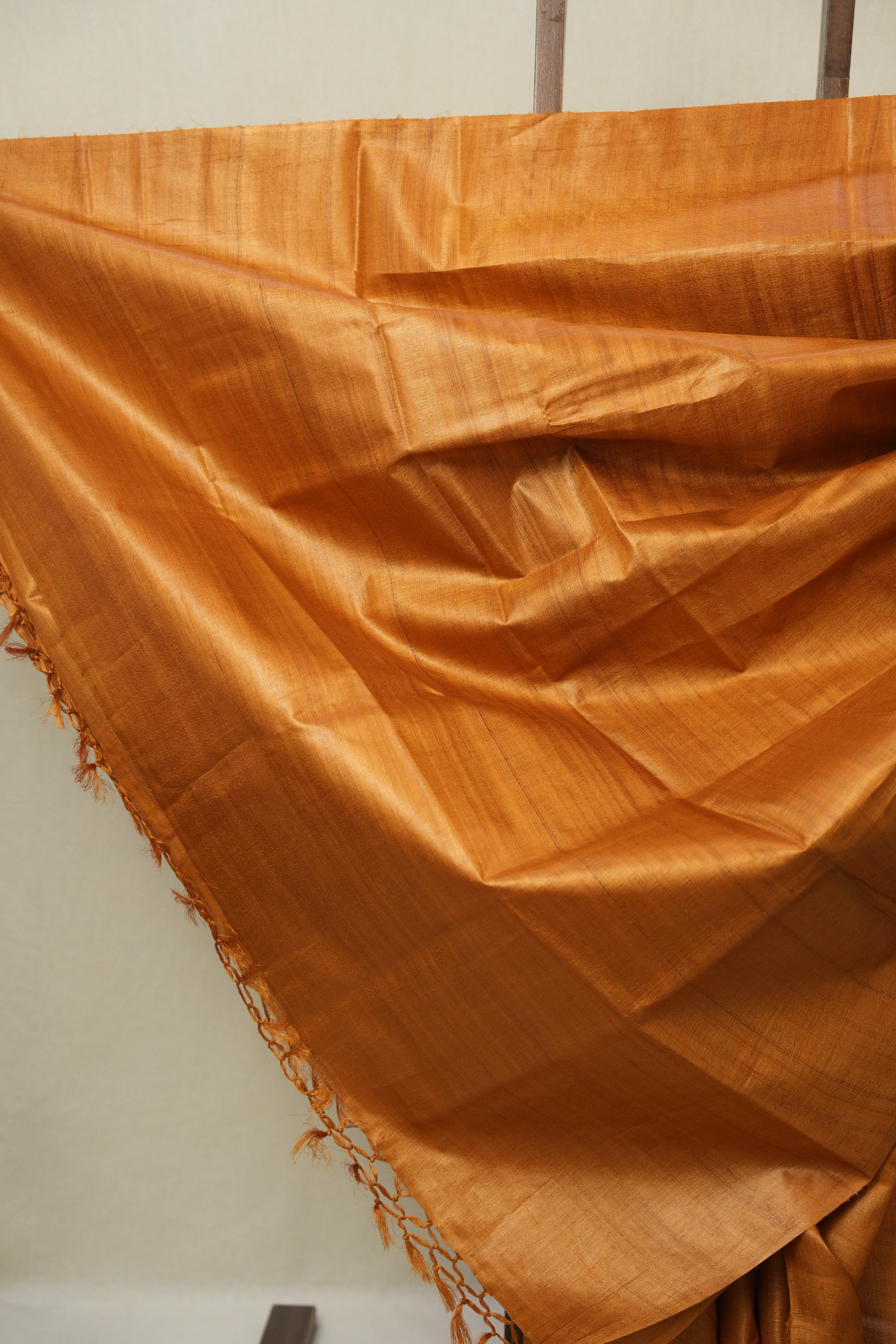 Orange Tussar Silk Saree - SROTSS1861