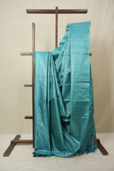Blue Tussar Silk Saree - SRBTSS1863