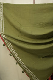 Red HBP Cotton Saree - SRRCS3550