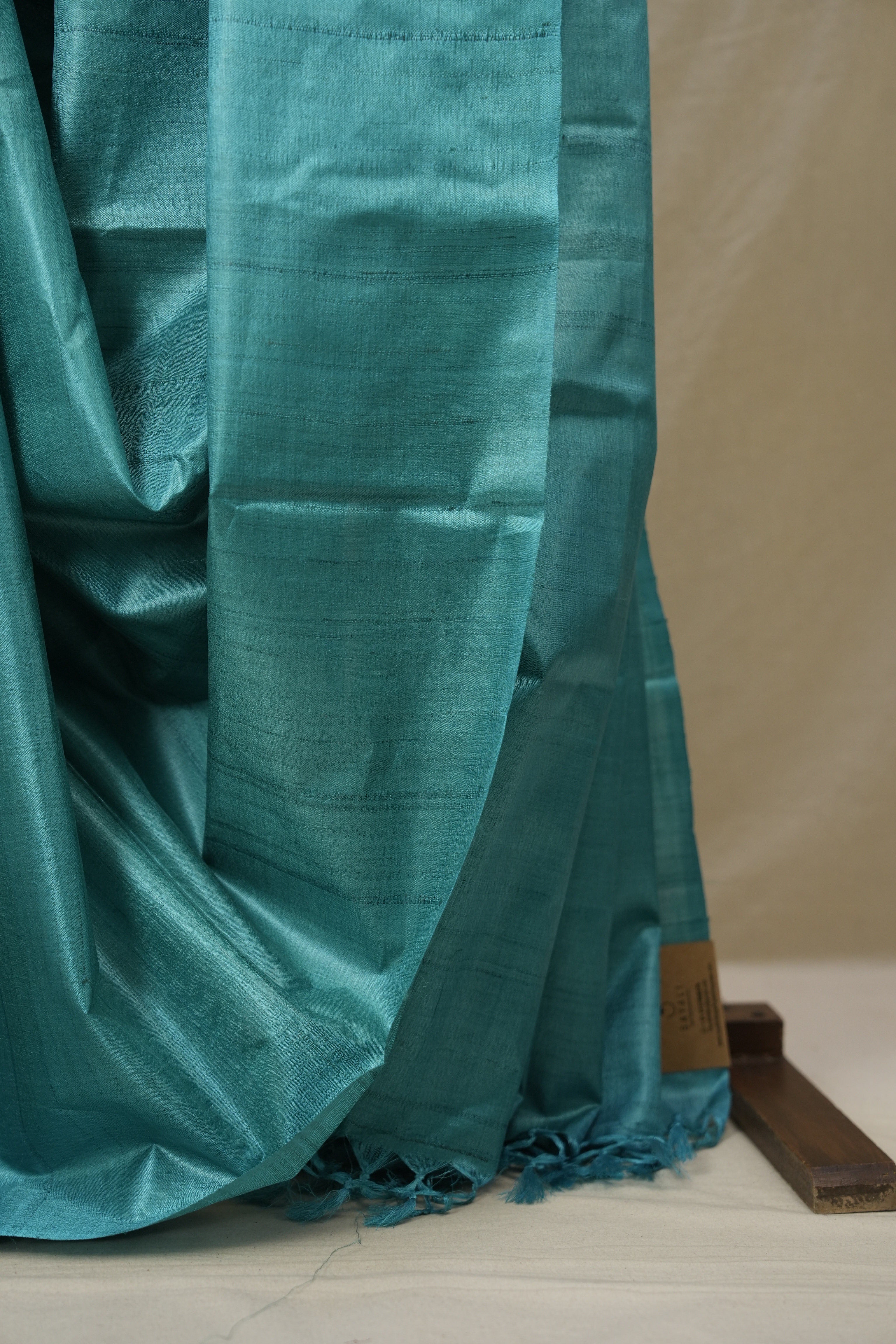 Blue Tussar Silk Saree - SRBTSS1863
