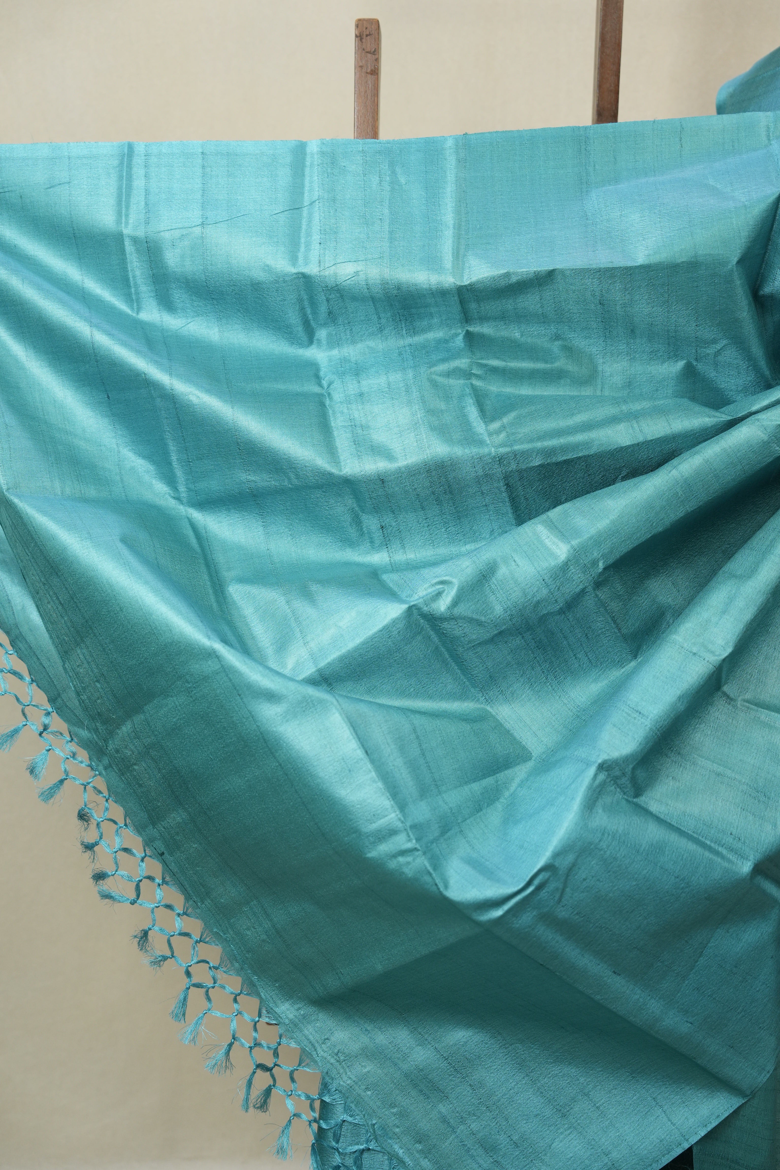 Blue Tussar Silk Saree - SRBTSS1863