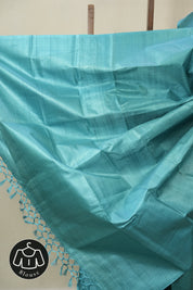 Blue Tussar Silk Saree - SRBTSS1863