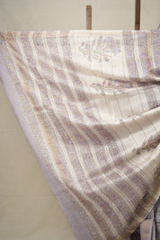 Light Lavender HBP Cotton Silk Saree With Maheshwari Border - SRLLCSS1333