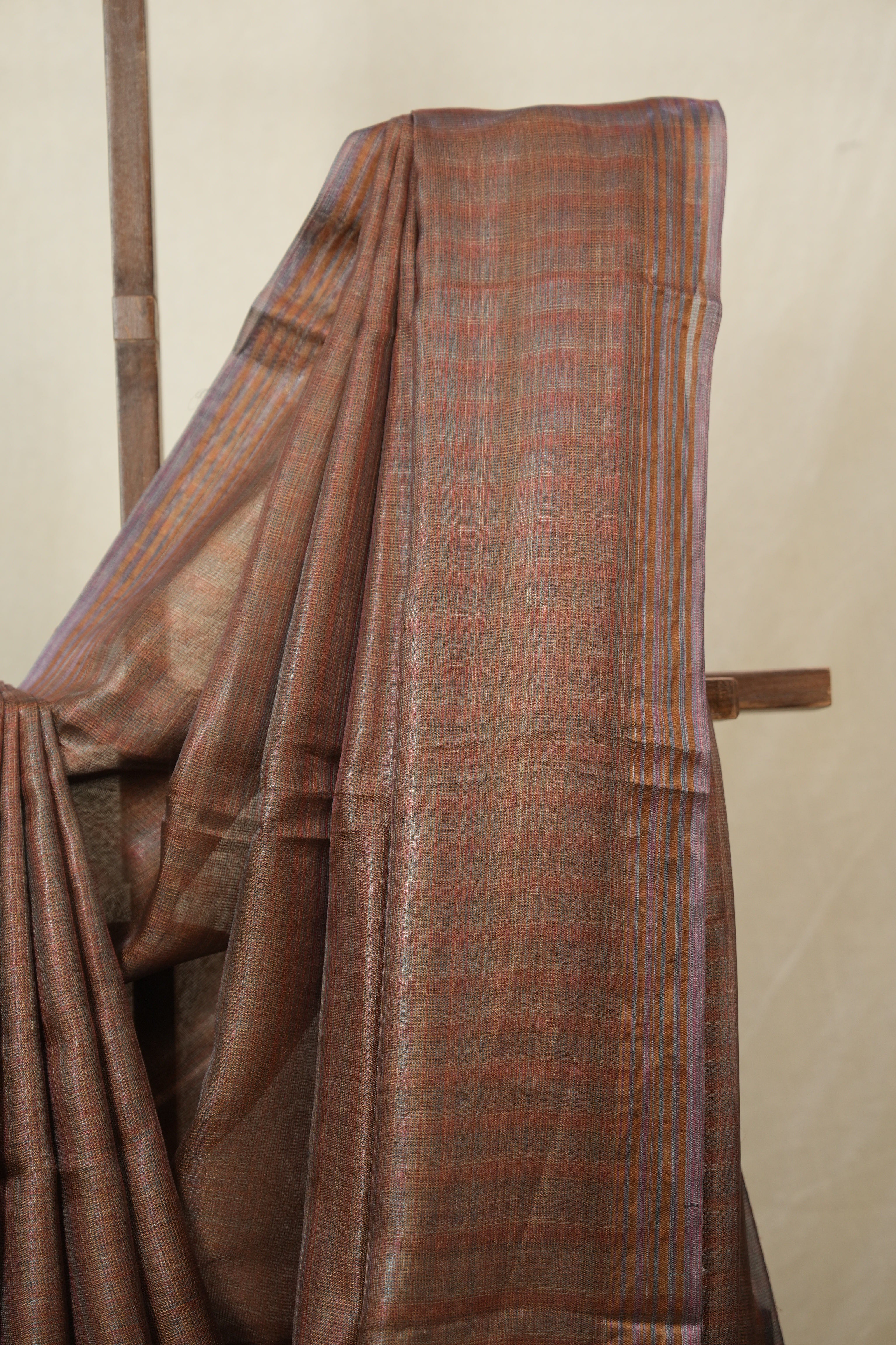 Brown Tussar Silk Saree - SRBTSS1830