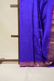 Blue Silk Paithani Saree - SRBSPS713