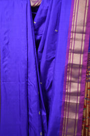 Blue Silk Paithani Saree - SRBSPS713