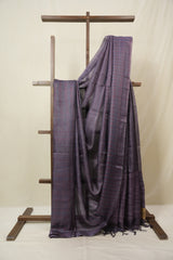 Purple Tussar Silk Saree - SRPTSS1831