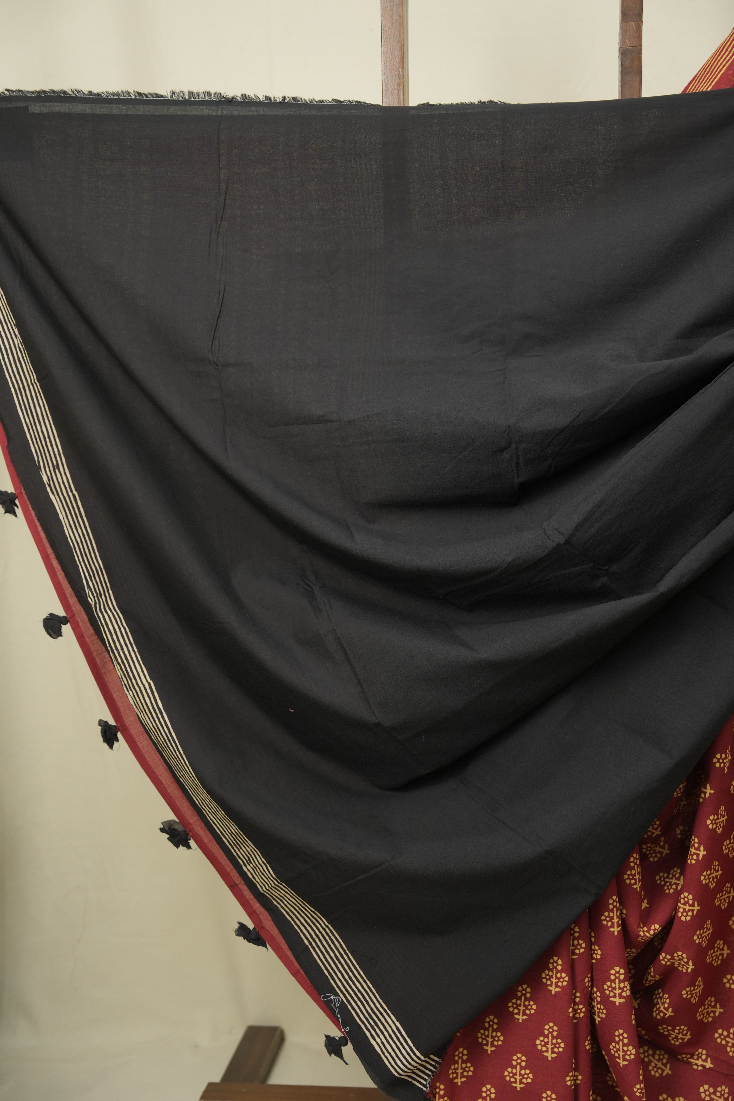 Maroon HBP Cotton Saree - SRMCS3548