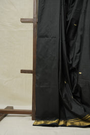 Black Silk Paithani Saree - SRBSPS770