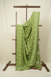 Green HBP Cotton Saree - SRGCS3547