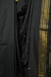 Black Silk Paithani Saree - SRBSPS770