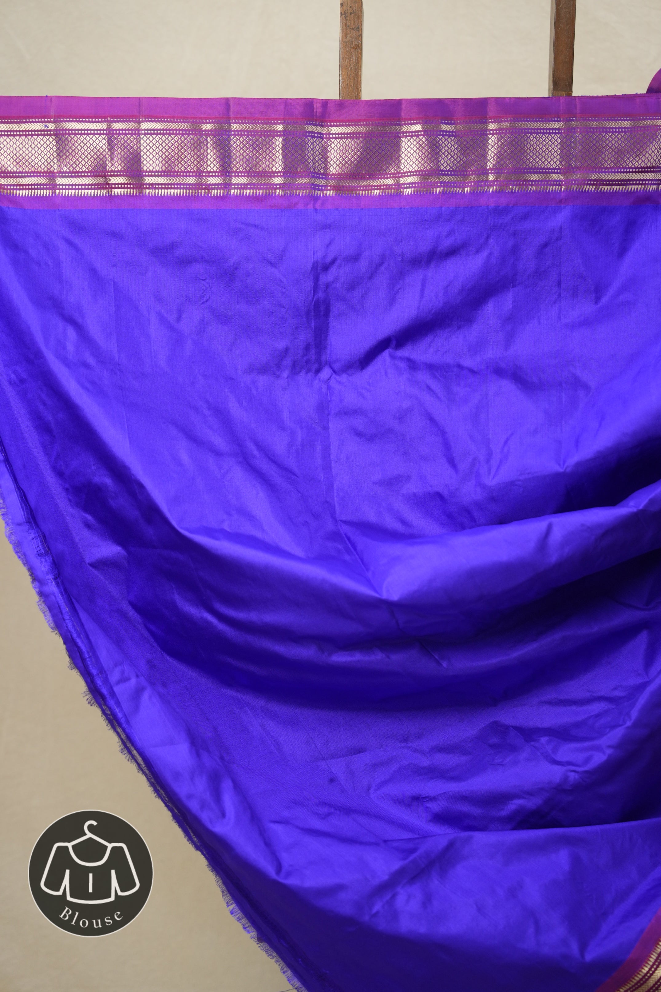 Blue Silk Paithani Saree - SRBSPS713
