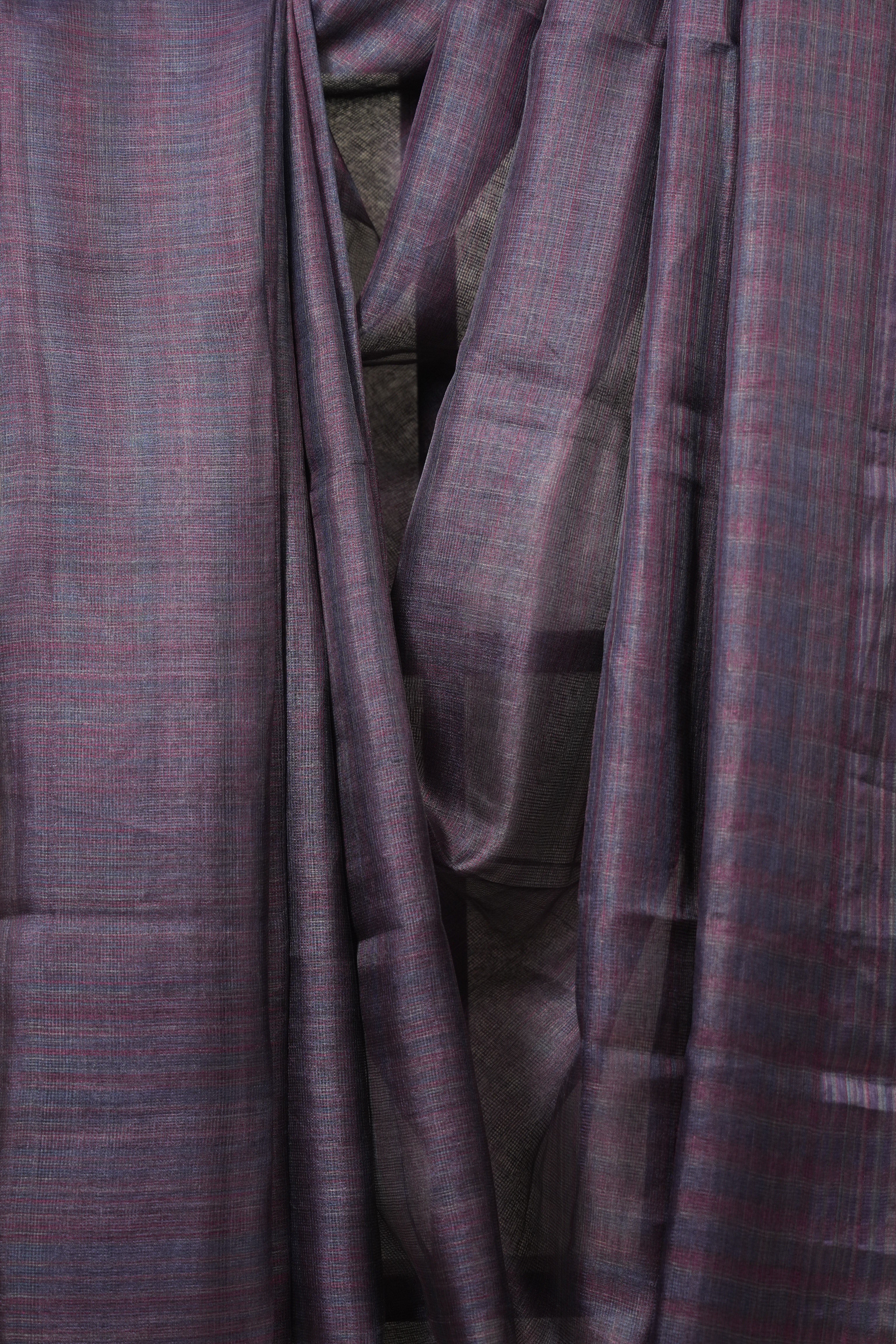 Purple Tussar Silk Saree - SRPTSS1831