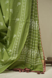 Green HBP Cotton Saree - SRGCS3547