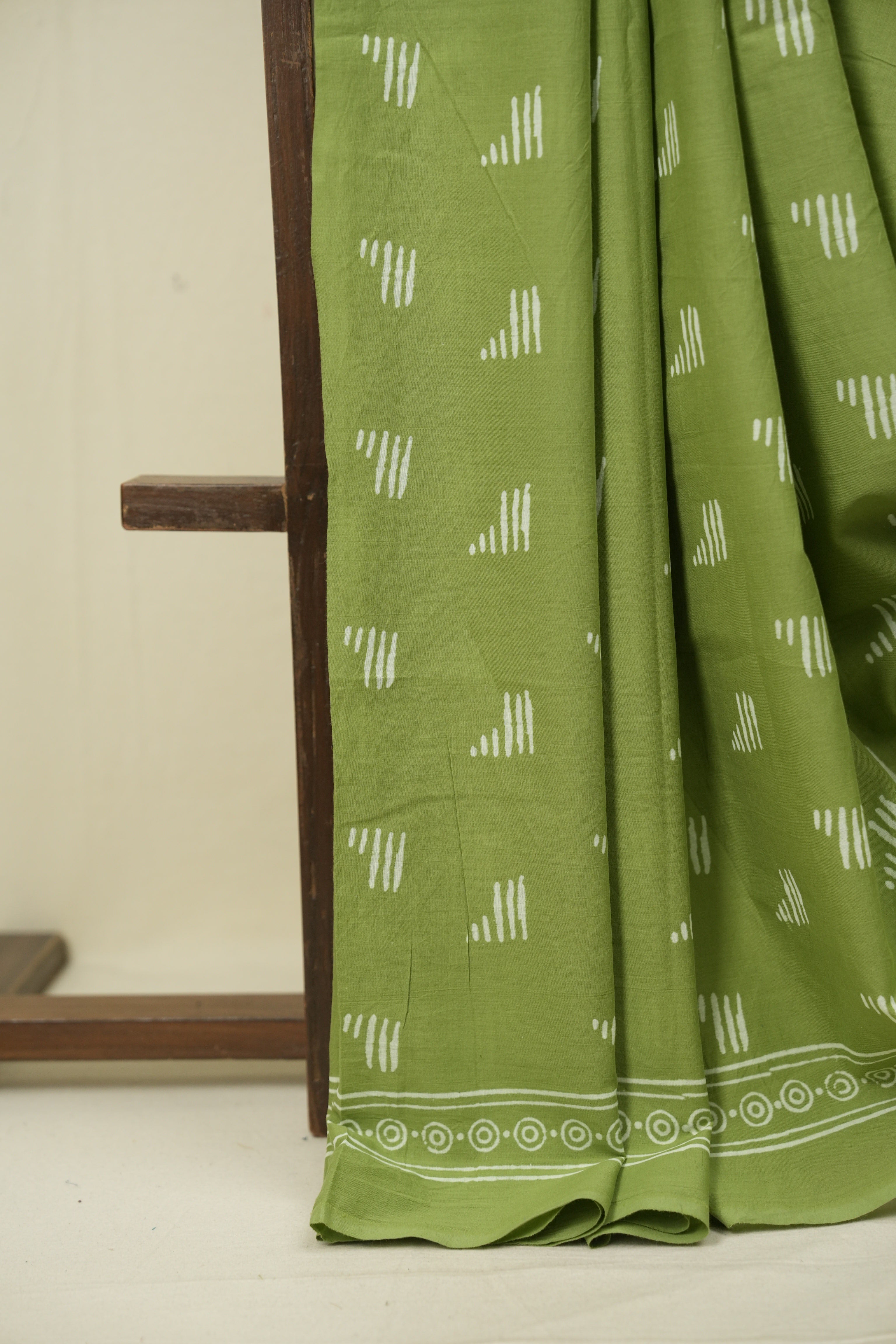 Green HBP Cotton Saree - SRGCS3547