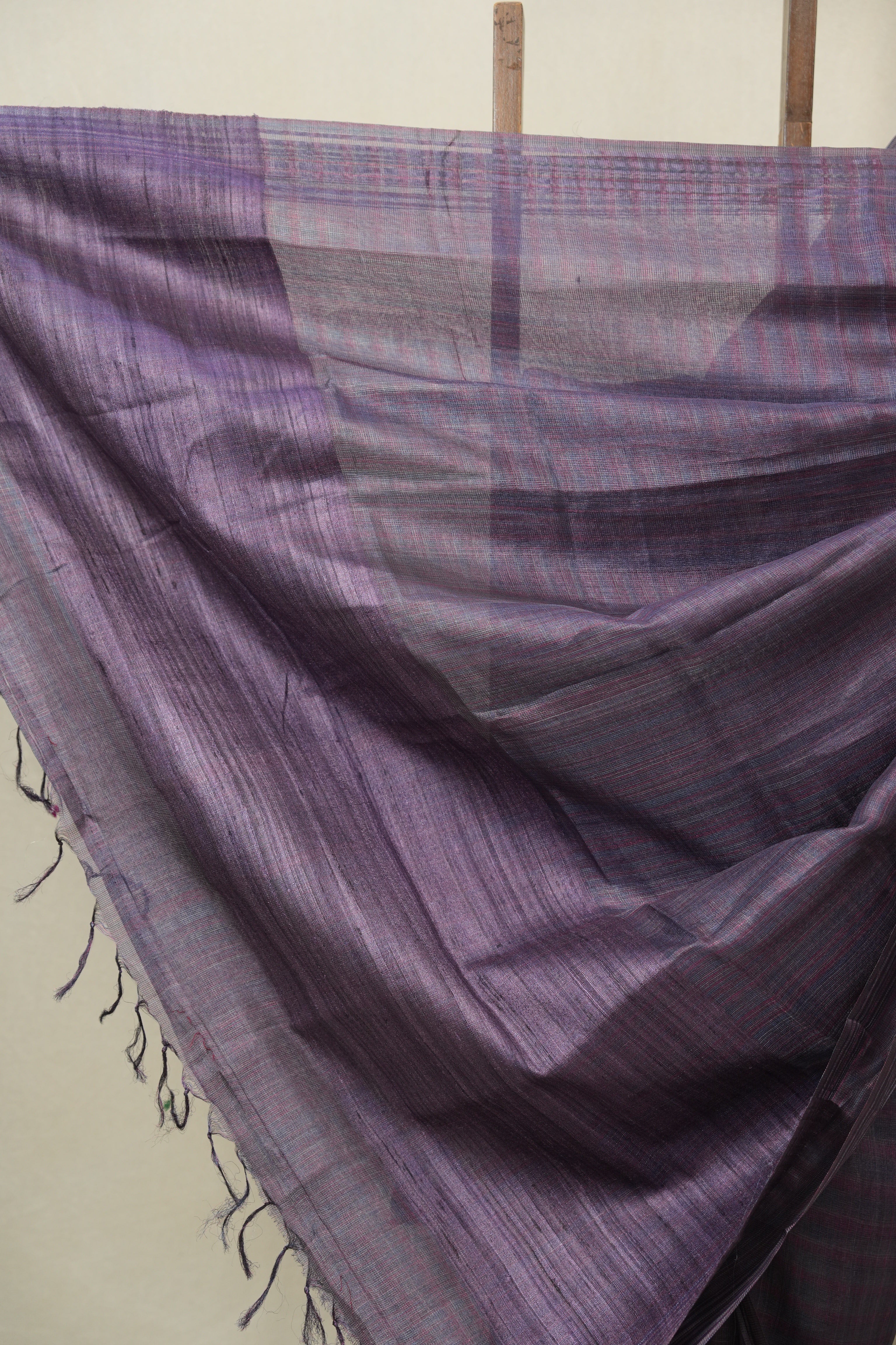 Purple Tussar Silk Saree - SRPTSS1831