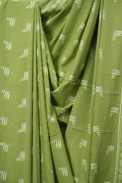 Green HBP Cotton Saree - SRGCS3547