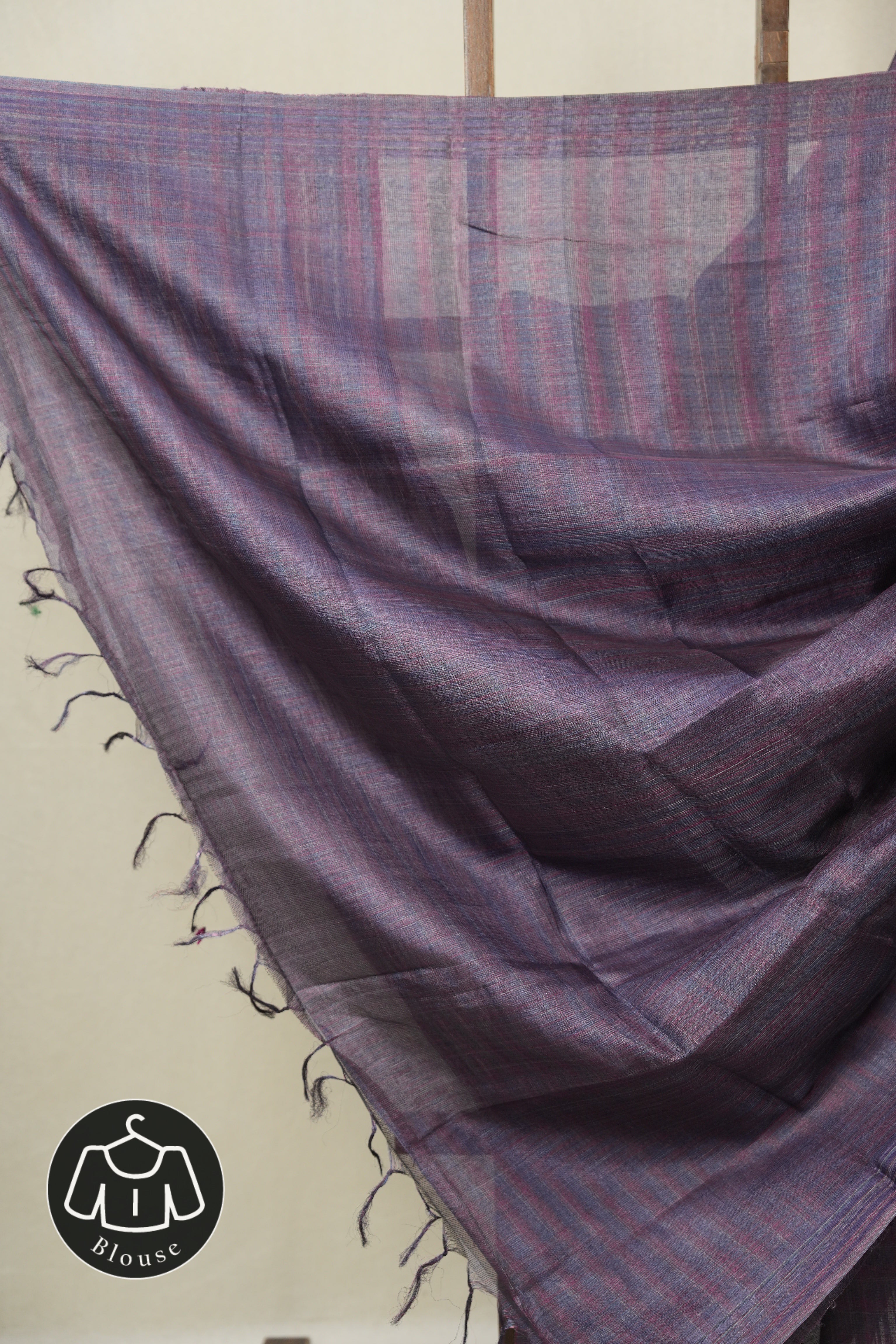 Purple Tussar Silk Saree - SRPTSS1831