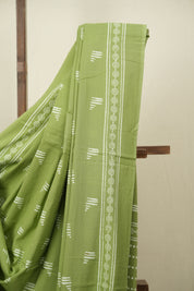 Green HBP Cotton Saree - SRGCS3547