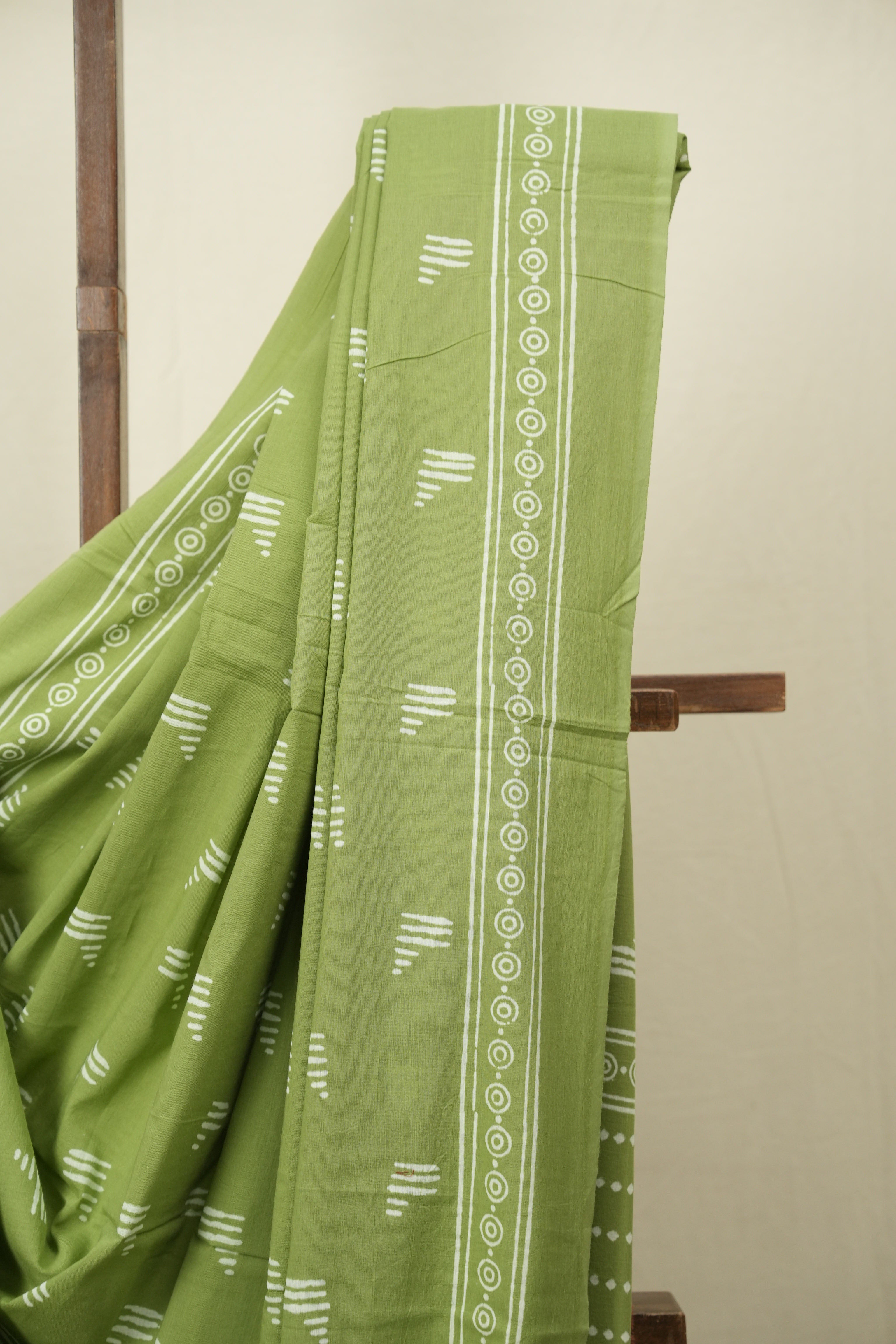 Green HBP Cotton Saree - SRGCS3547