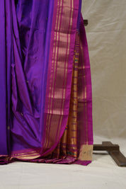 Purple Silk Paithani Saree - SRPSPS762